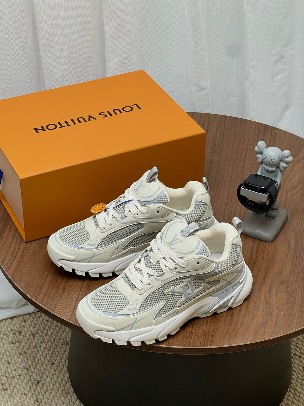 LV Tatic Runner Sneaker Cream Mesh Fabric 846544
