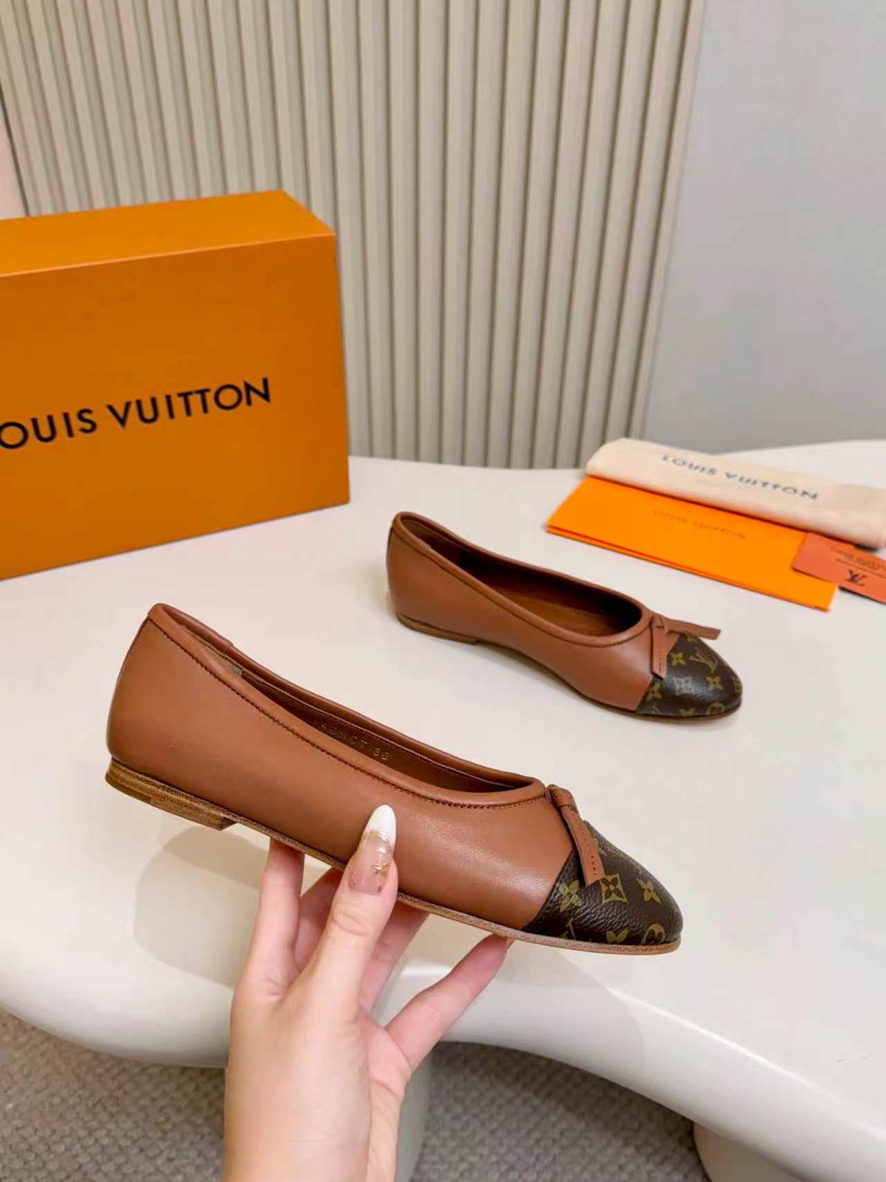 LV Darling Ballerina Tan Brown Cowhide 847107