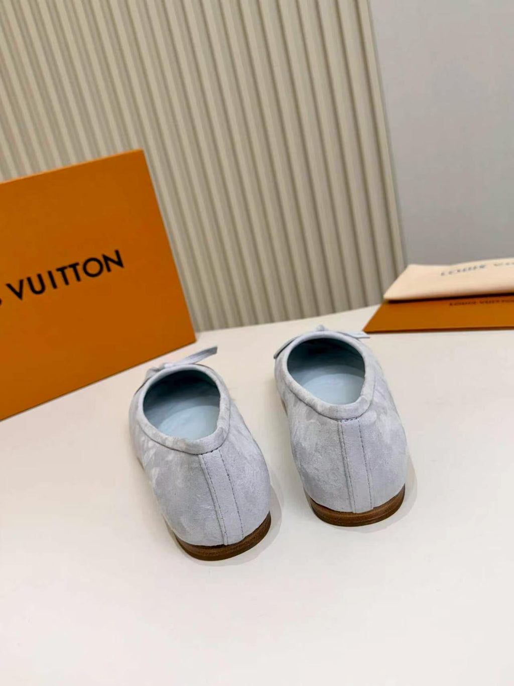 LV Darling Ballerina Light Slate Blue Suede 847111