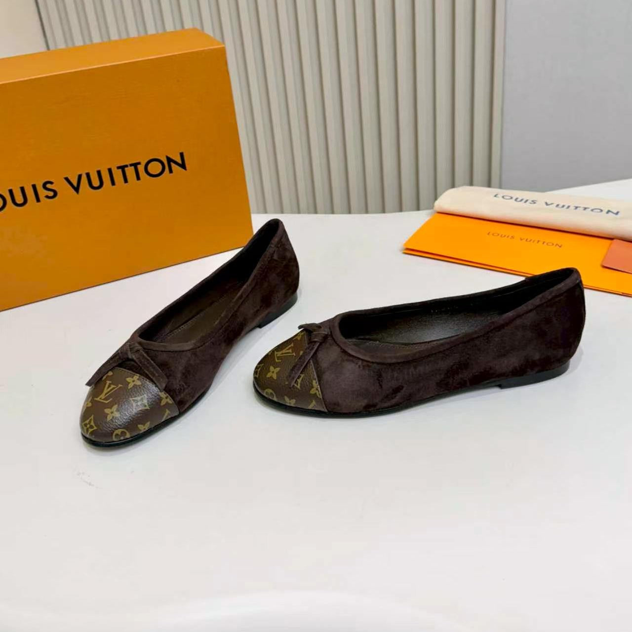 LV Darling Ballerina Dark Coffee Suede 847112