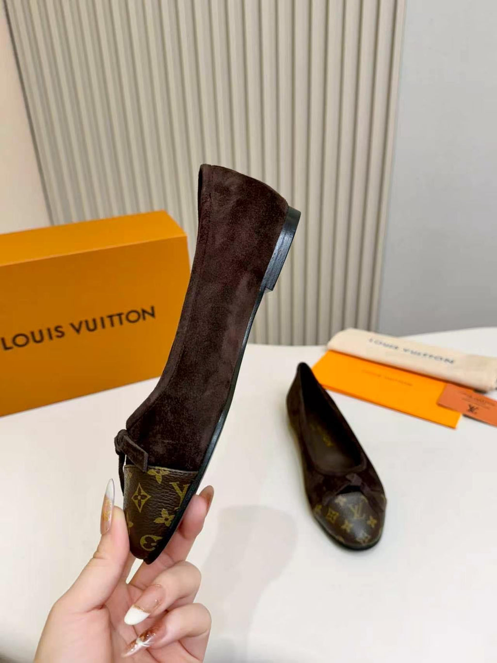 LV Darling Ballerina Dark Coffee Suede 847112