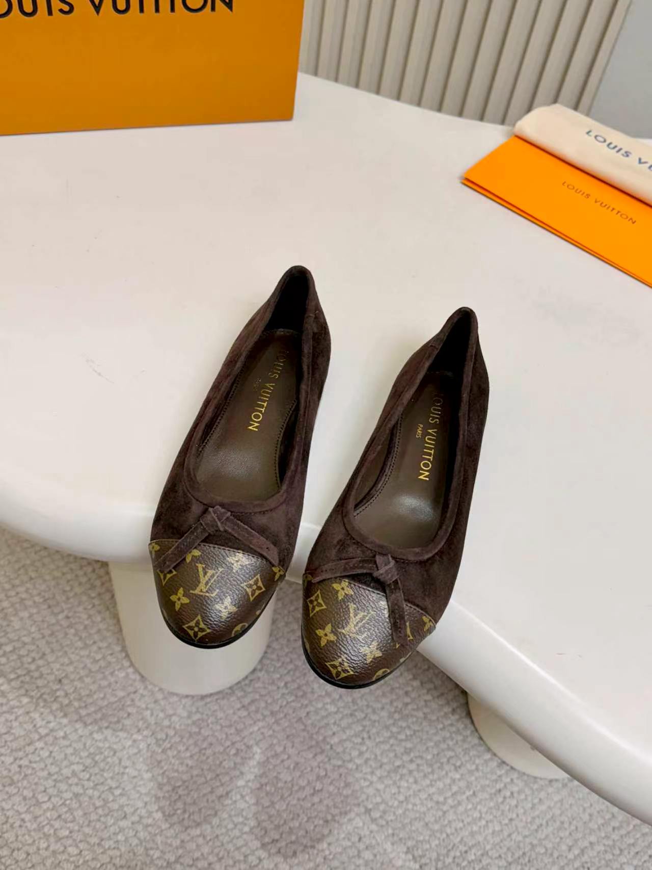 LV Darling Ballerina Dark Coffee Suede 847112