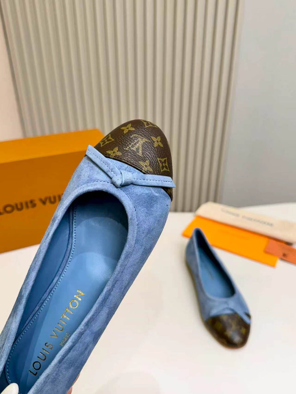 LV Darling Ballerina Light Blue Suede 847113