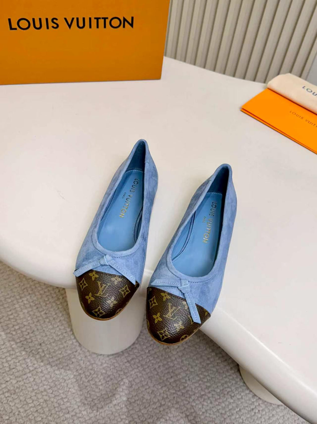 LV Darling Ballerina Light Blue Suede 847113