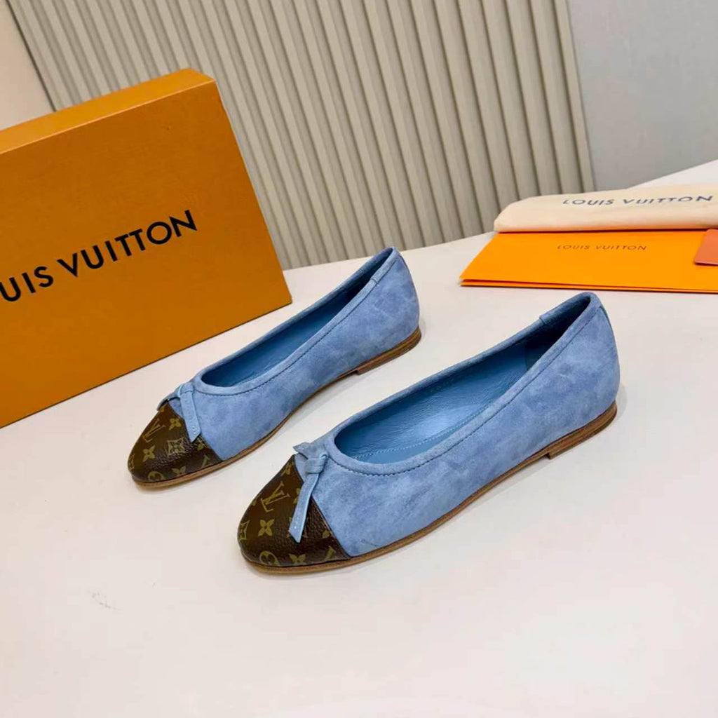LV Darling Ballerina Light Blue Suede 847113