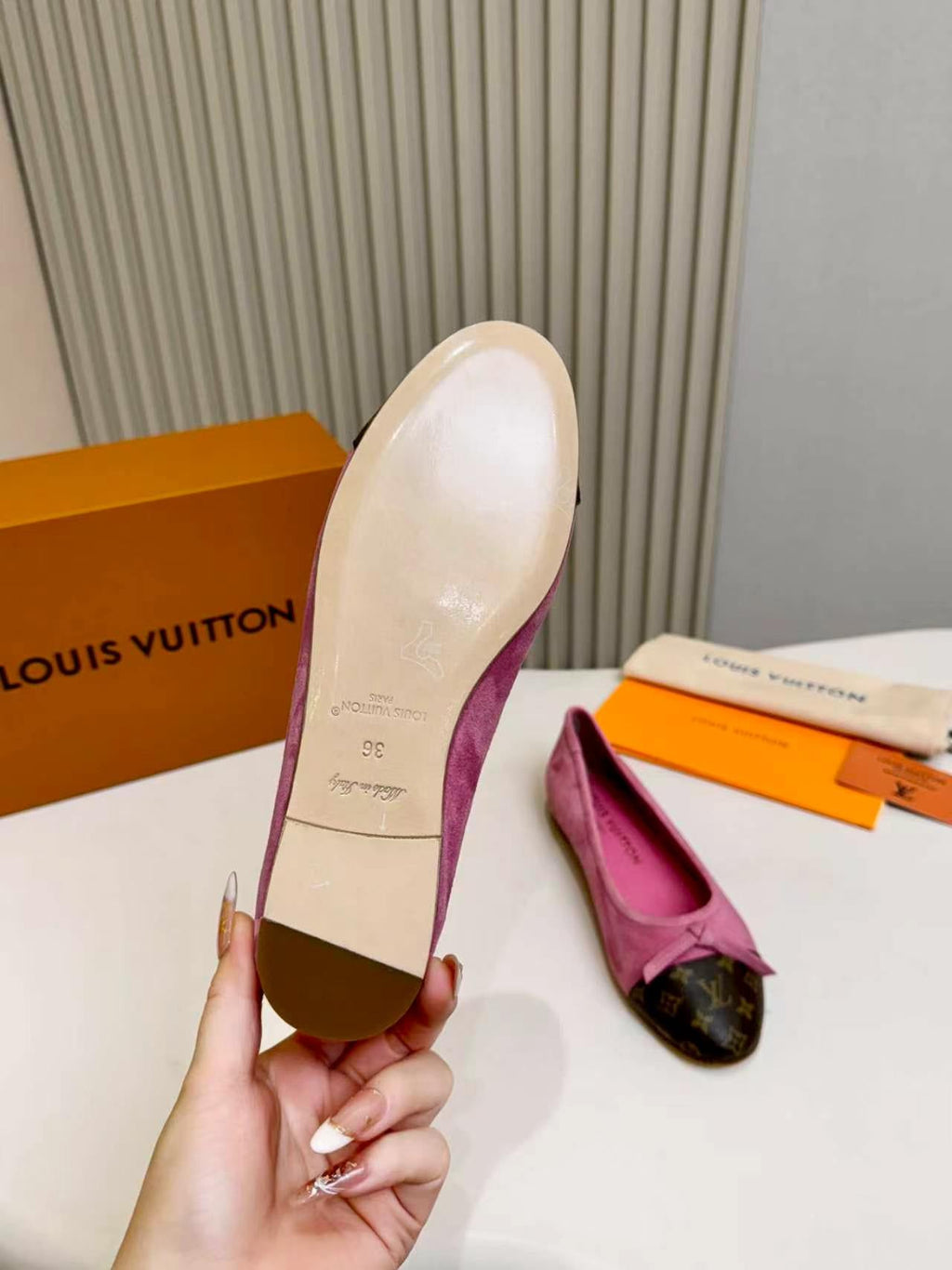 LV Darling Ballerina Pink Suede 847114