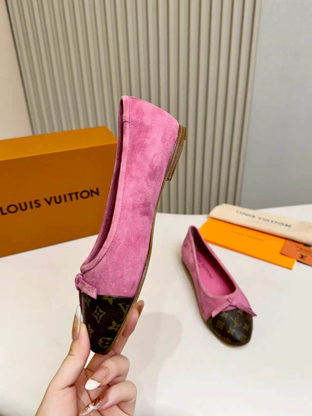 LV Darling Ballerina Pink Suede 847114