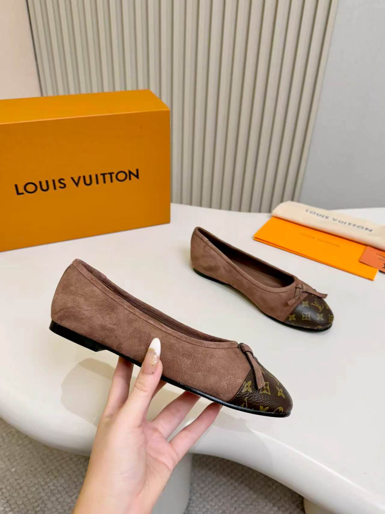 LV Darling Ballerina Coffee Suede 847115