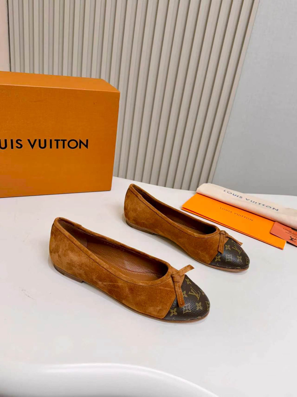 LV Darling Ballerina Brown Suede 847116