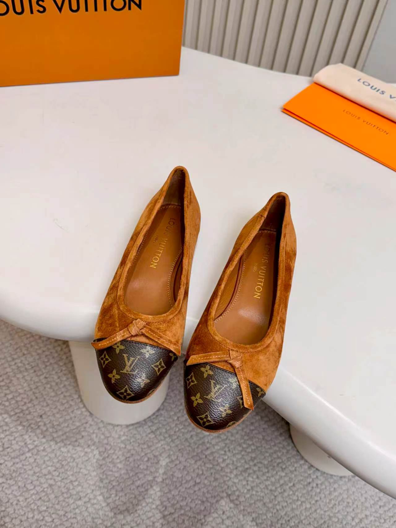 LV Darling Ballerina Brown Suede 847116