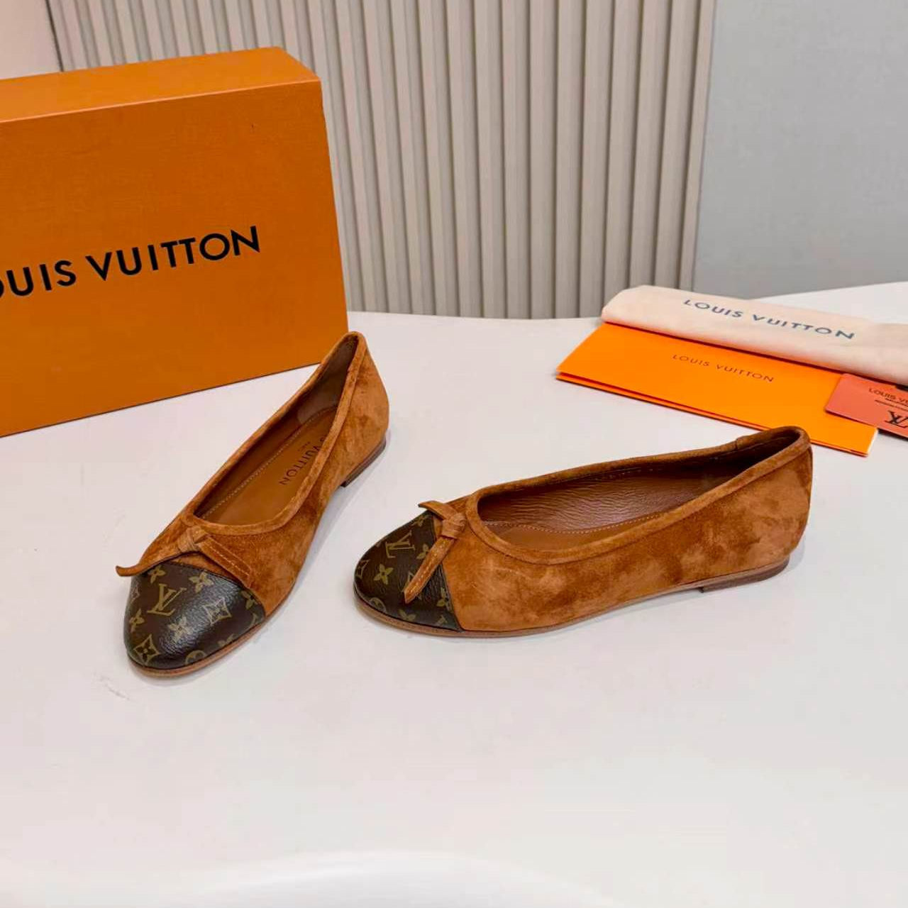 LV Darling Ballerina Brown Suede 847116