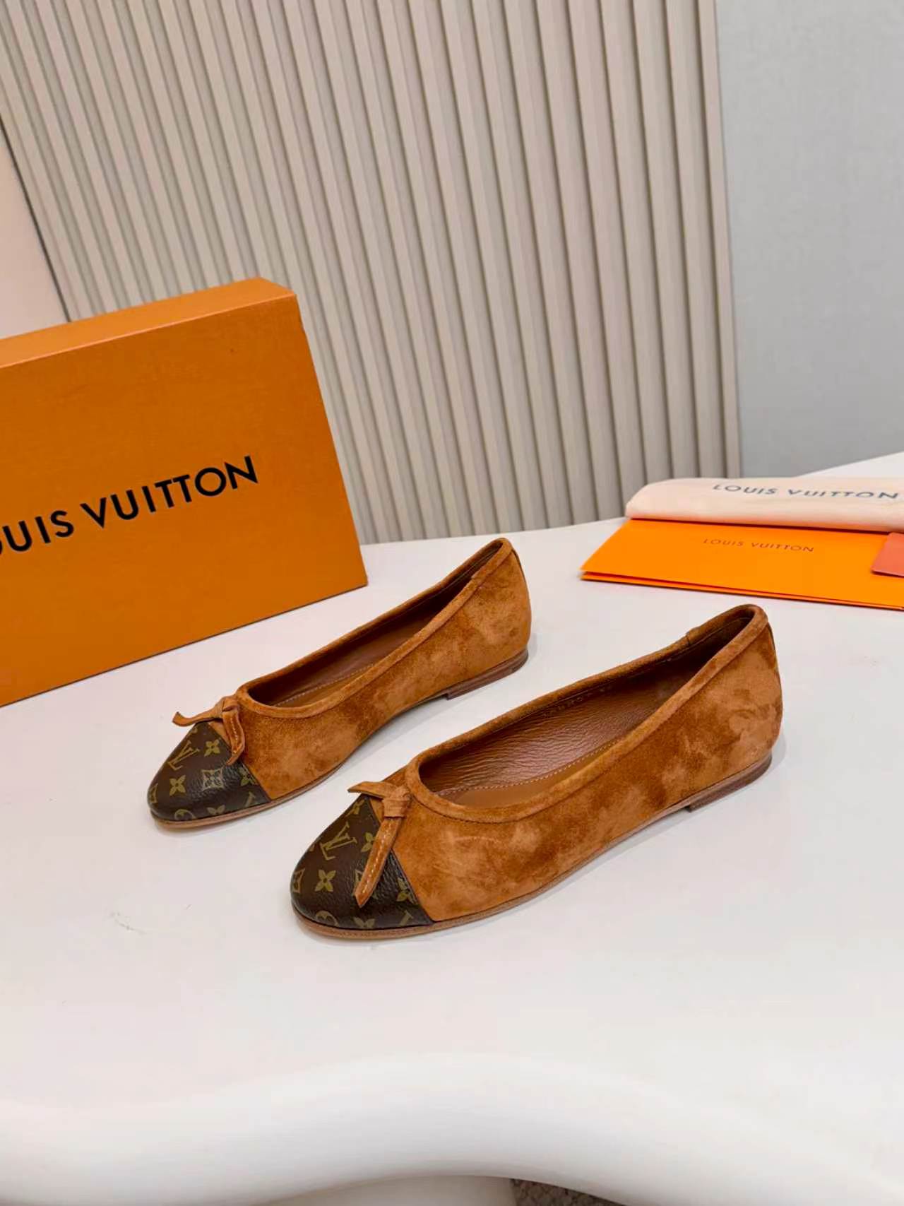 LV Darling Ballerina Brown Suede 847116