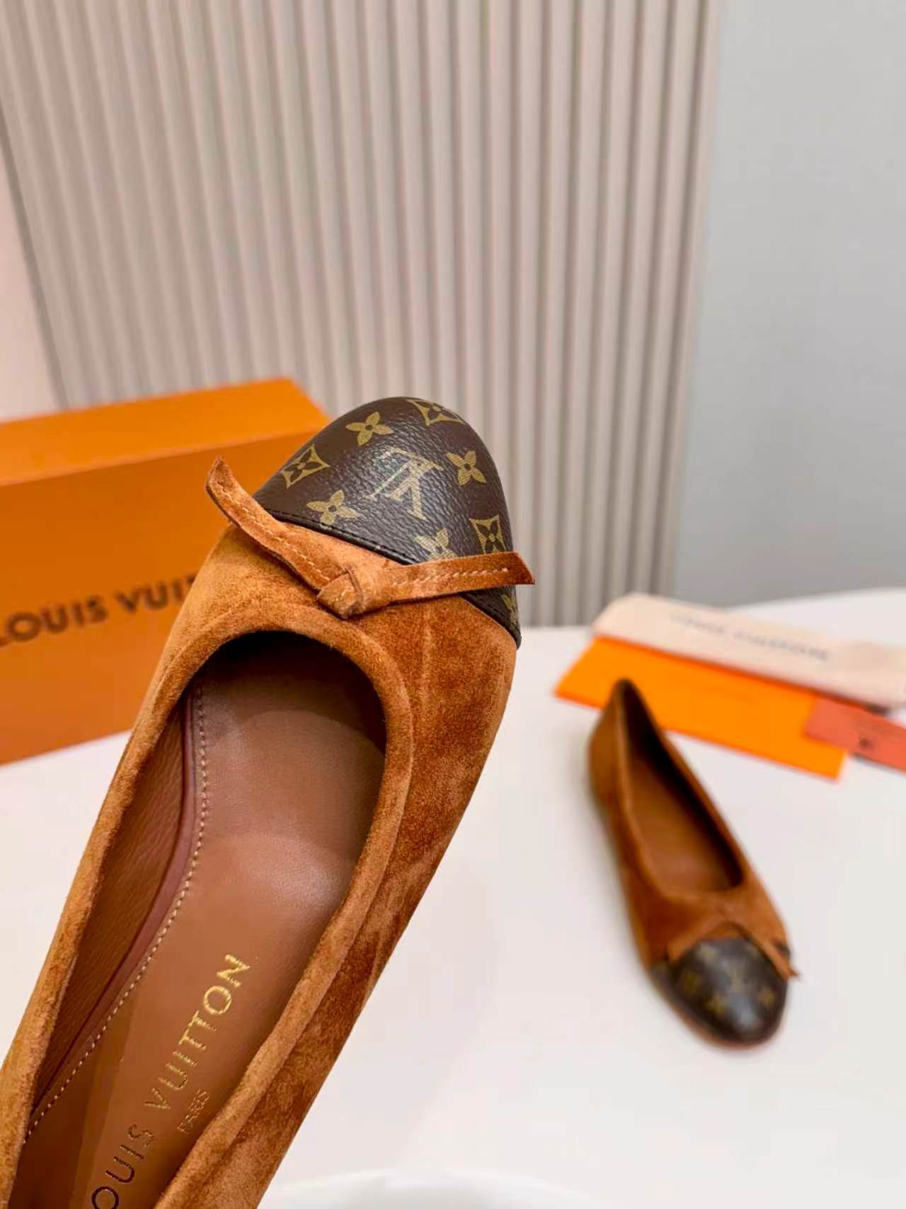 LV Darling Ballerina Brown Suede 847116