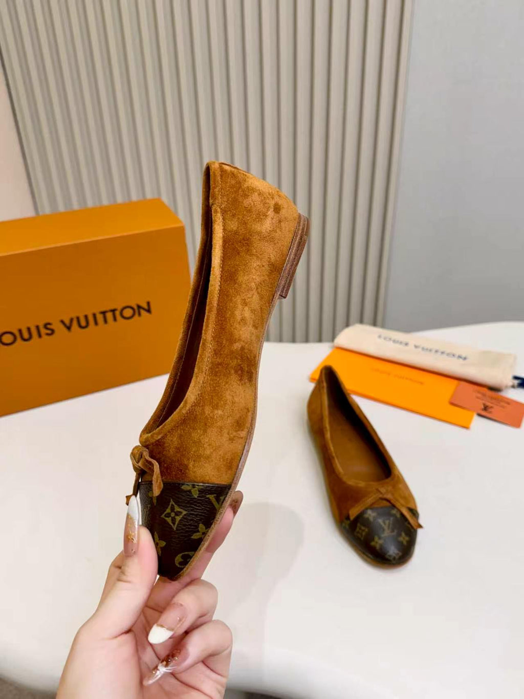 LV Darling Ballerina Brown Suede 847116