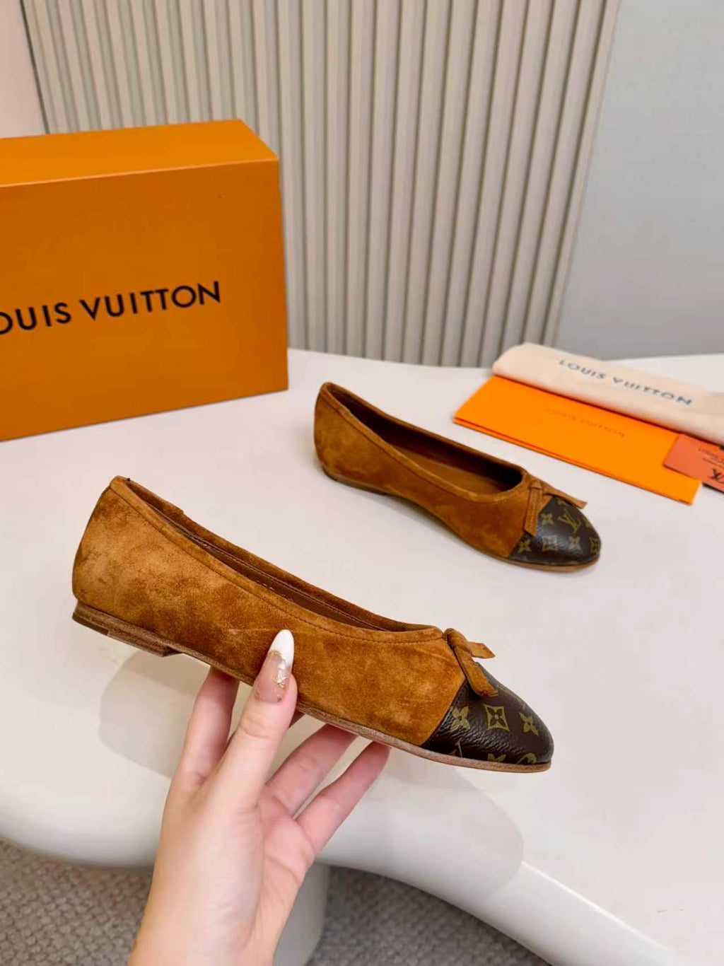 LV Darling Ballerina Brown Suede 847116