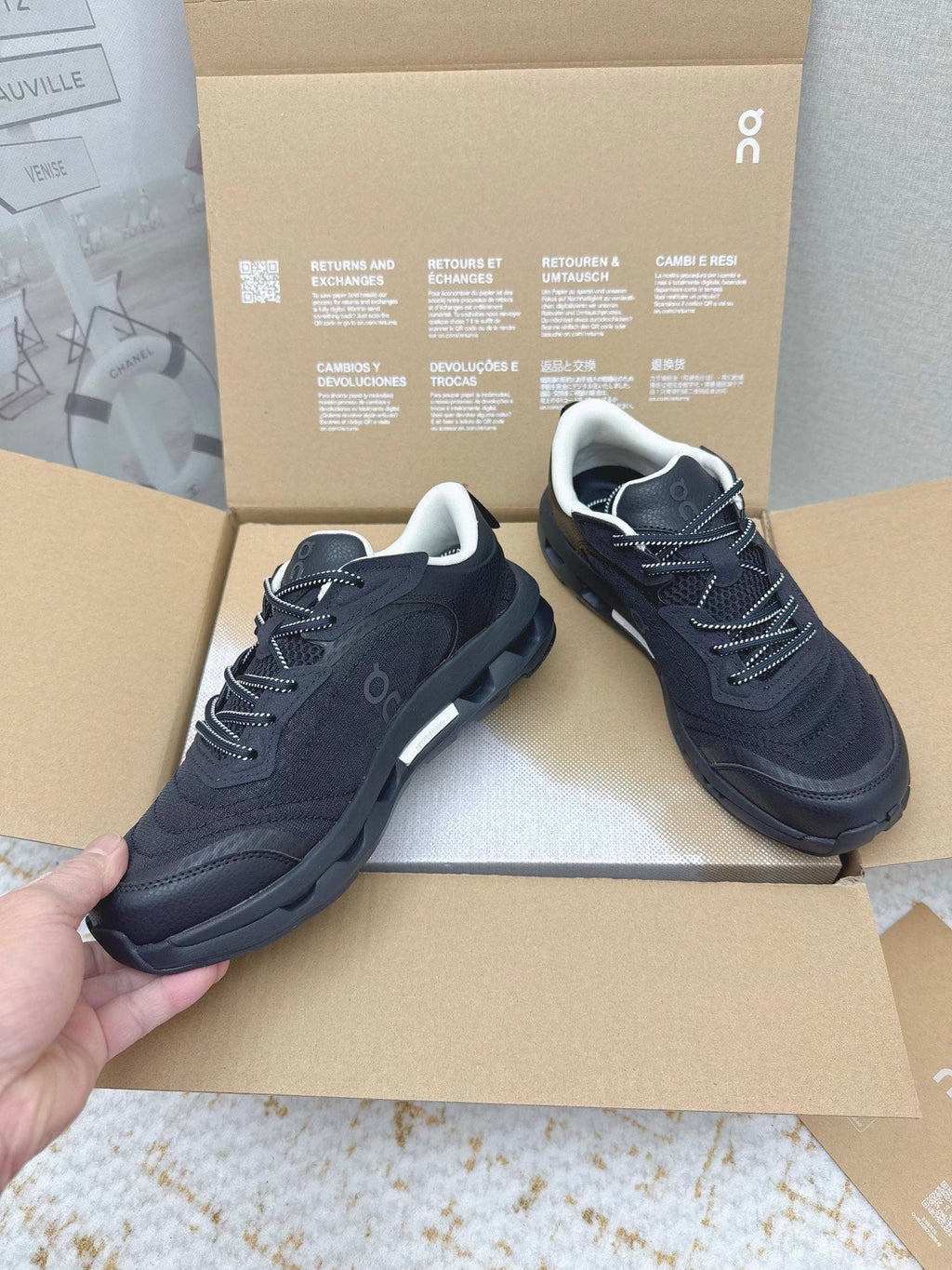 Loewe 26s On Cloudtilt Shoes In Black Fabric