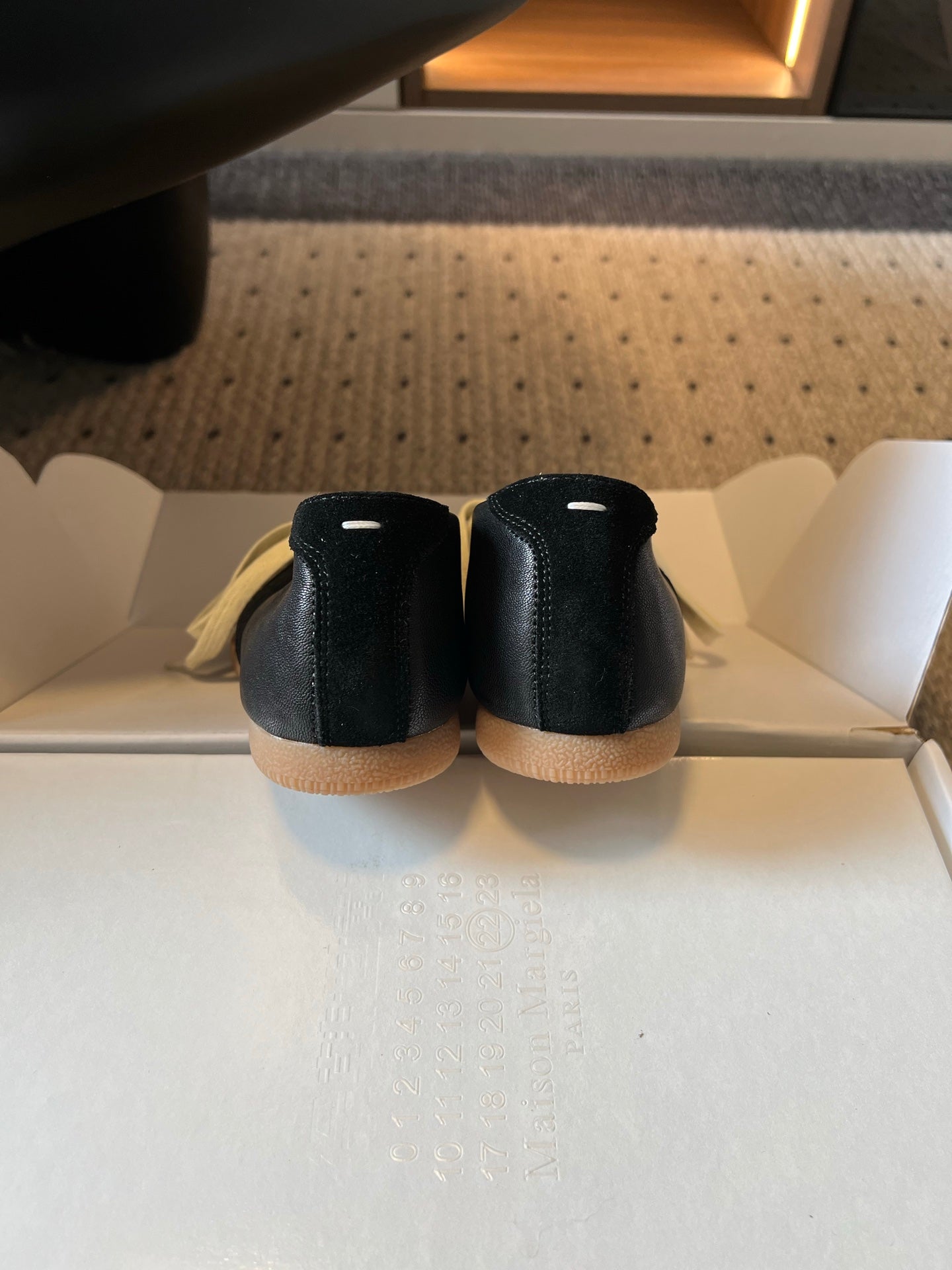 Maison Margiela Replica Sneakers Black Suede 803723