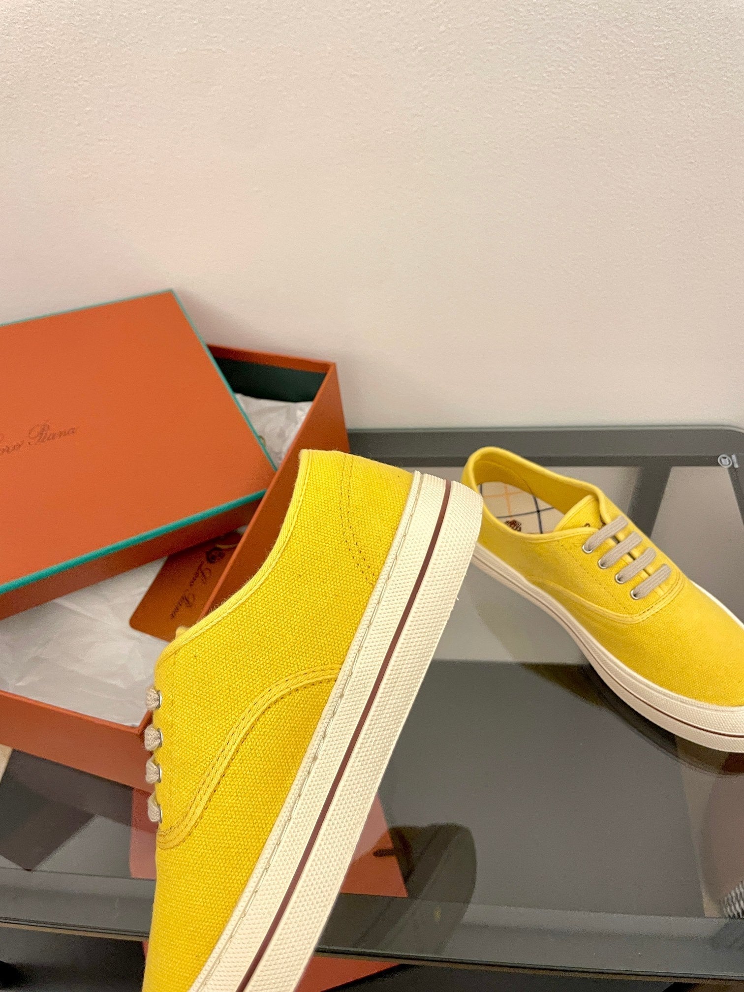 LP Nantucket Walk Sneaker Yellow Cotton 723197
