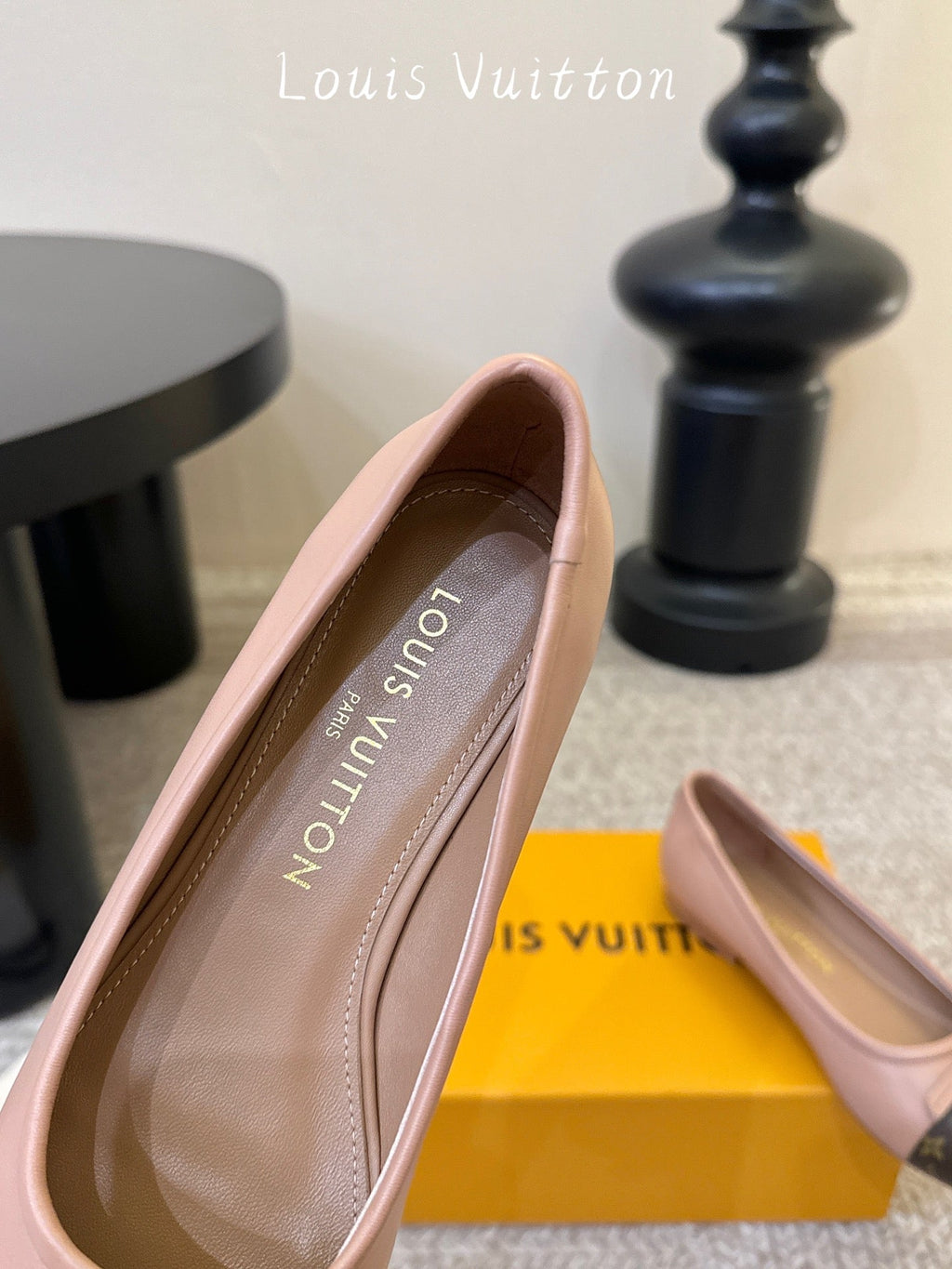 LV Darling Ballerinas Muted Pink Brown Leather 888290