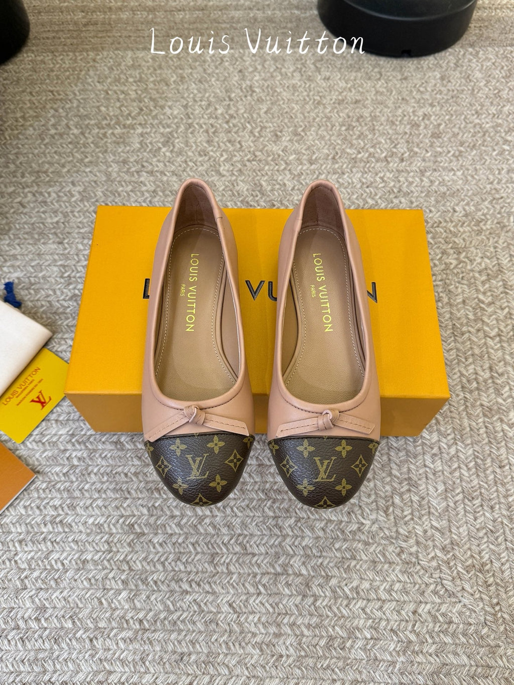 LV Darling Ballerinas Muted Pink Brown Leather 888290