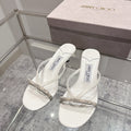 Jimmy Ciela Mules 45mm White Sheepskin 422436