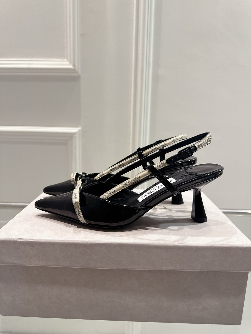 Jimmy Camila Pumps 65mm Black Patent Leather 422447