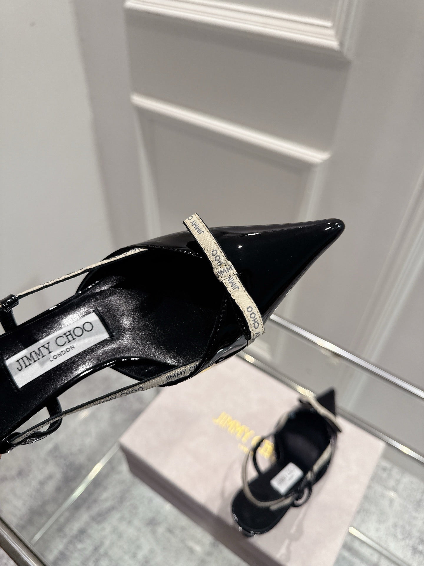 Jimmy Camila Pumps 65mm Black Patent Leather 422447