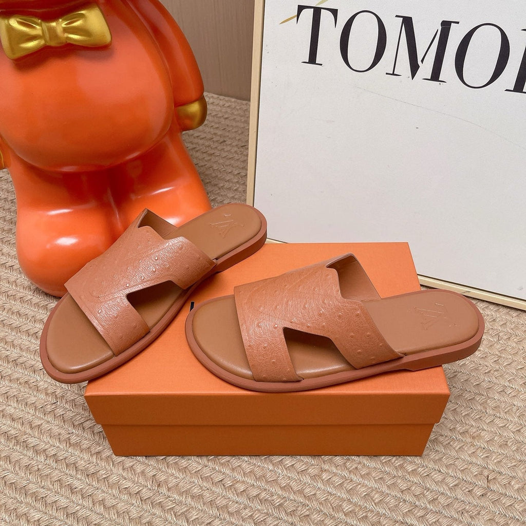 LV Oasis Mule Brown Ostrich 854219