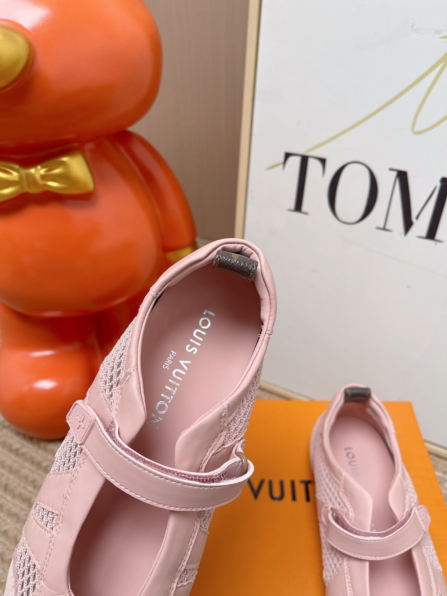LV Sneakerina Mary Jane Light Pink Suede Mesh 854279