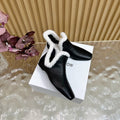 The Row Eros Ankle Boots Black Shearling-trimmed Sheepskin 436644