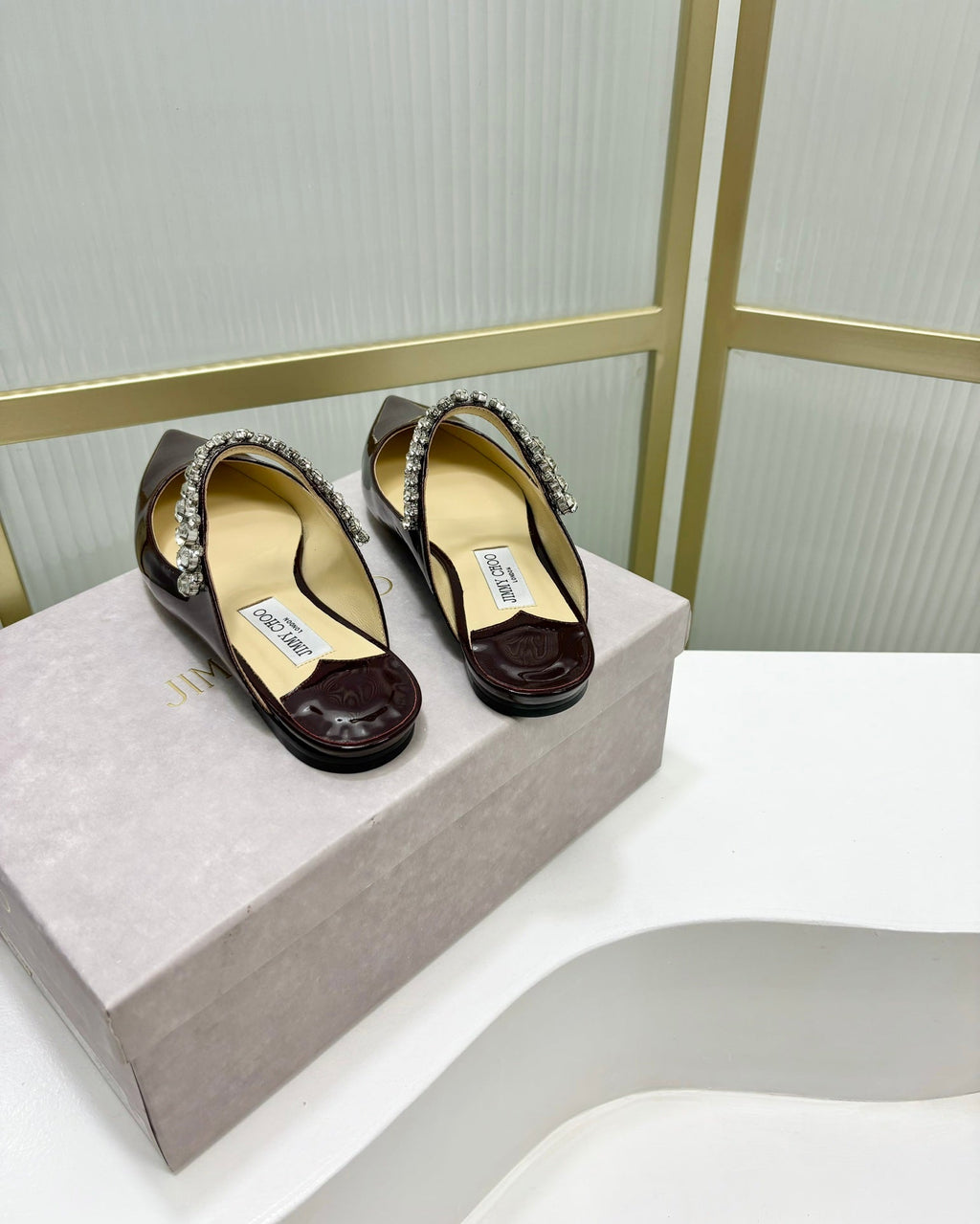Jimmy Bing In Black Glossy Cowhide Mules 587752