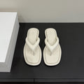 The Row Thong Sandal  White Sheepskin 337479