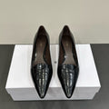 The Row Viv Kitten Pumps 35mm Black Leather 337490