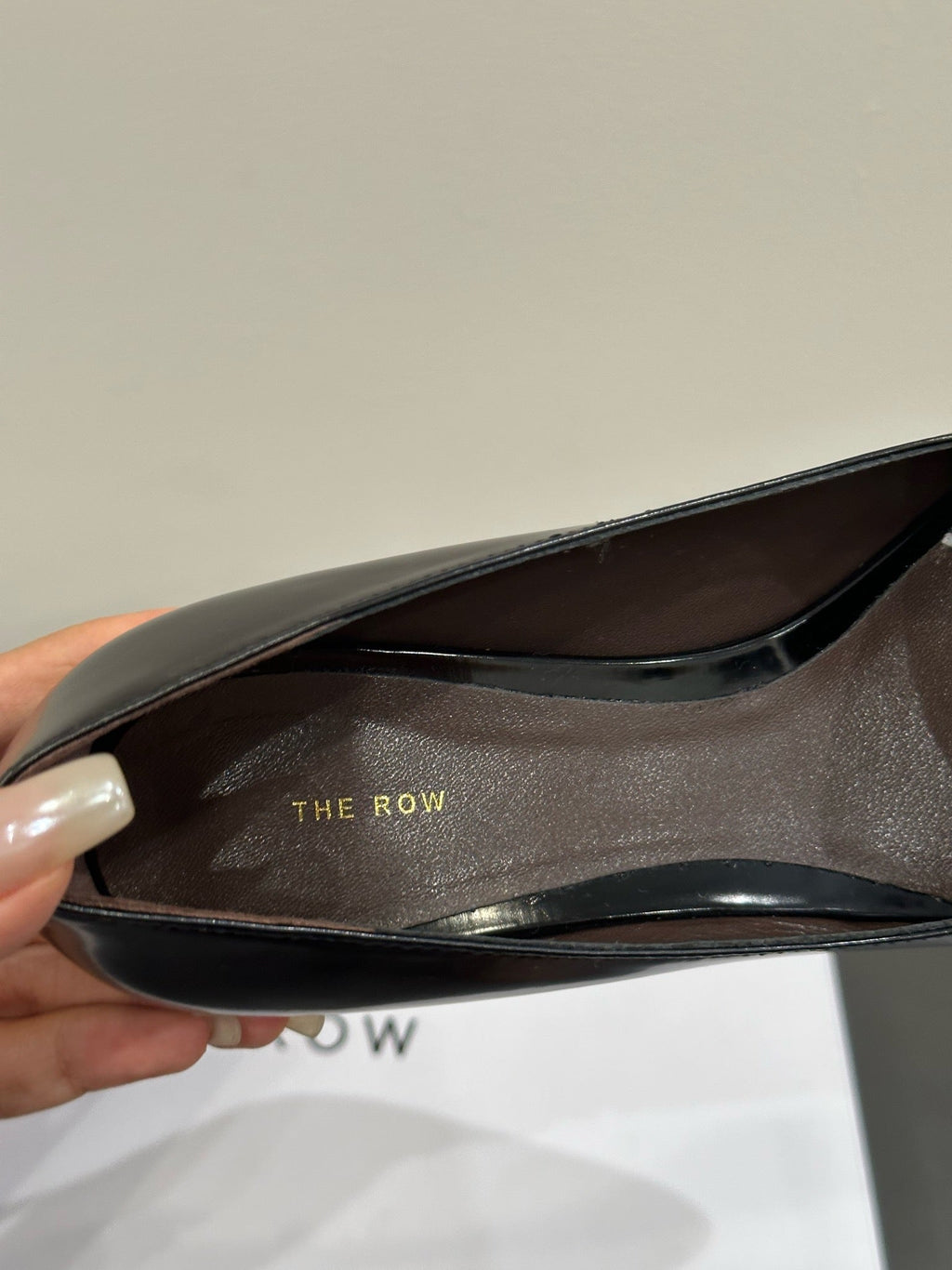 The Row Viv Kitten Pumps 35mm Black Leather 337490