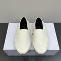 The Row Vasko Slippers White Leather 337491