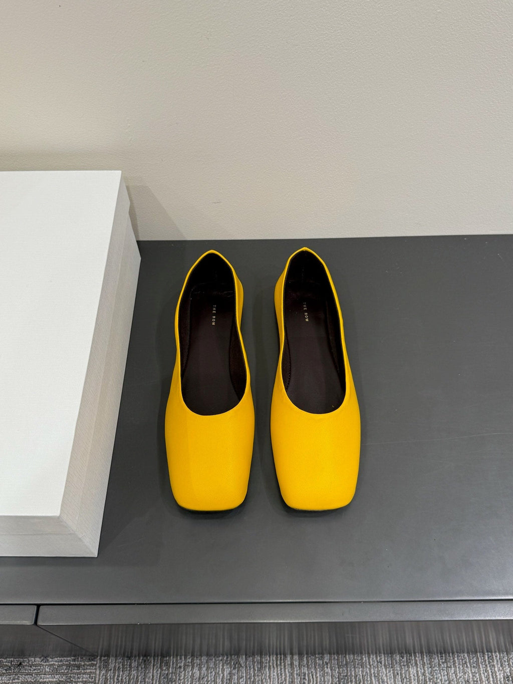 The Row Ballet Flats Yellow Cowhide 337494