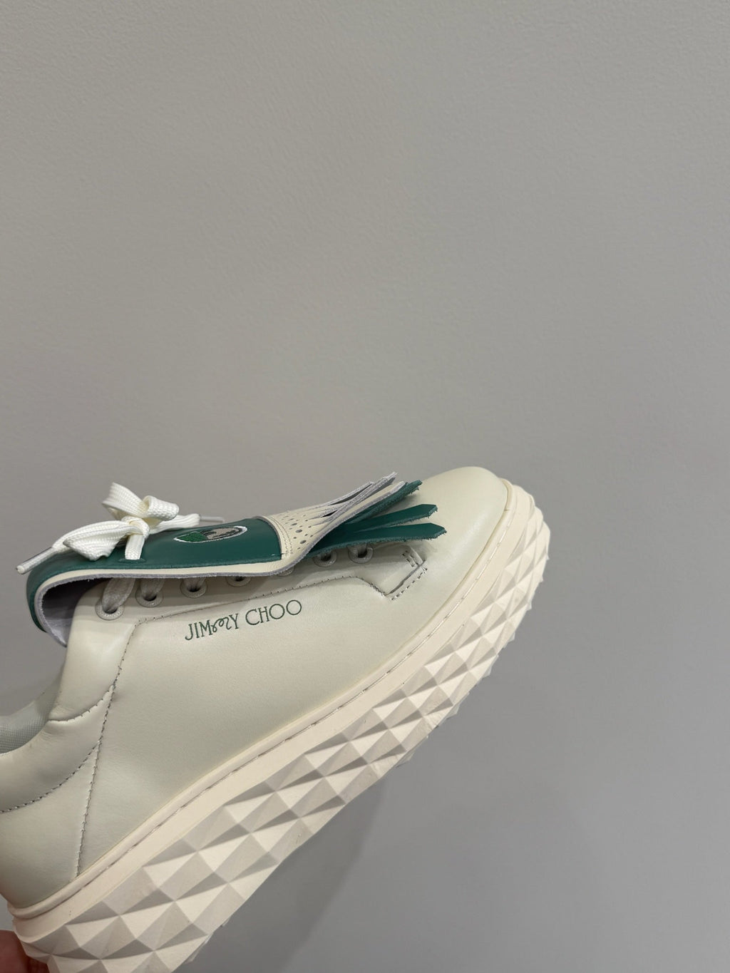 Jimmy Malbon 2.0 Diamond Sneaker Green White Cowhide 420147