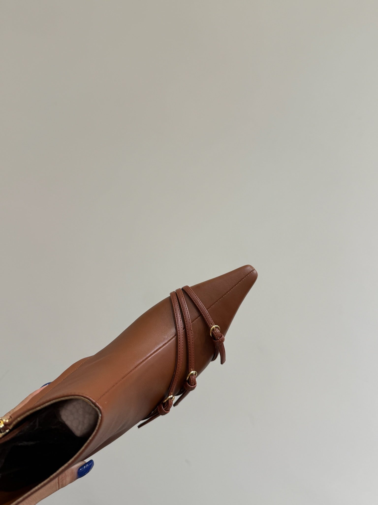Miu short boots brown cowhide 417981