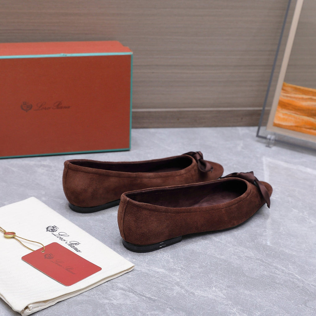 LP 26s Primula Ballet Flat Brown Suede 864940