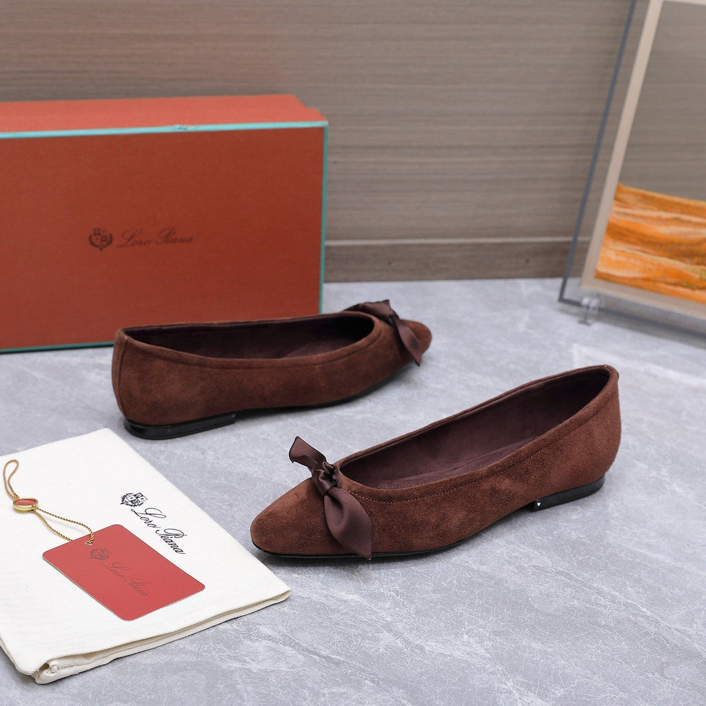 LP 26s Primula Ballet Flat Brown Suede 864940