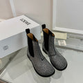 Loewe Chelsea boots diamond black cowhide
