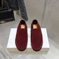 The Row Tyler Loafer Dar Red Suede 338394