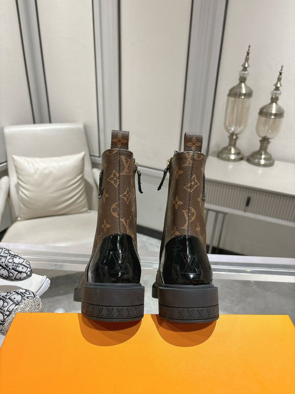 LV Citizen Flat Ranger Boot Dark Brown Monogram Cowhide
