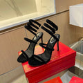 RC Sandals Black Original Velvet Sheepskin 341992