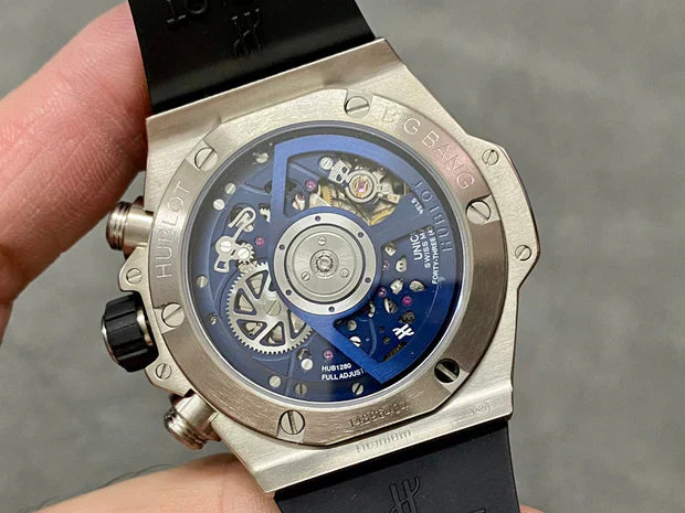 Hublot Big Bang Unico Titanium 42mm Watch with Blue Ceramic Bezel