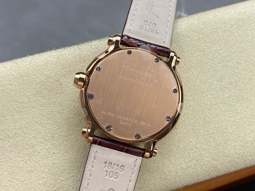 Happy Diamonds 36mm Chocolate Dial