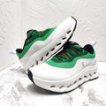 CLOUDTILT 2.0 SNEAKER EMERALD GREEN MIX PALE GRAY CALFSKIN AND BREATHABLE MESH