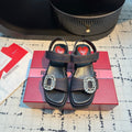 Viv Denim Sandals Blue Matte Leather 316936