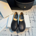 The Row Flat Loafer Black Calfskin 334448