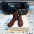 The Row Canal Ankle Boots 20mm Brown Suede429309